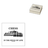 チェスはチェスのセットピースのユーモアのスパイスである ラバースタンプ (押印)