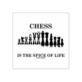 チェスはチェスのセットピースのユーモアのスパイスである ラバースタンプ (インプリント)
