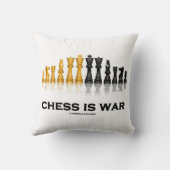 チェスは戦争反射チェスセットのピース クッション (裏面)