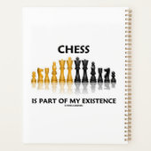 チェスは私の存在の反射型チェスセットの一部である プランナー手帳 (裏面)
