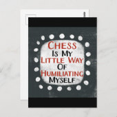 チェスは私の小さな道のはがき ポストカード (正面/裏面)