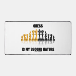 チェスは私の2番目の自然反射チェスセット デスクマット