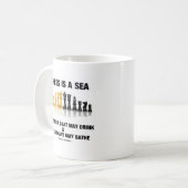 チェスは蚊がゾウを飲む海だ コーヒーマグカップ (正面左)
