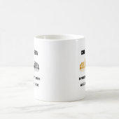 チェスは蚊がゾウを飲む海だ コーヒーマグカップ (中央)