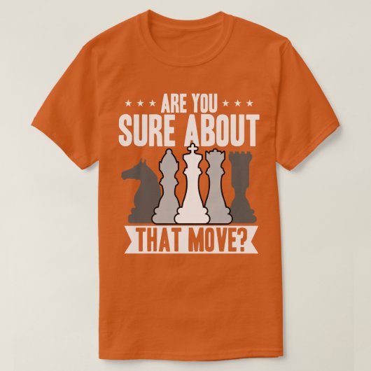 チェスは間違いない Tシャツ (デザイン正面)