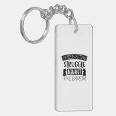 チェスは間違いに対する闘いである キーホルダー (正面左)