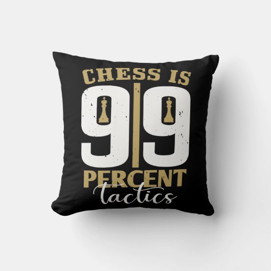 チェスは99%の戦術 クッション (正面)