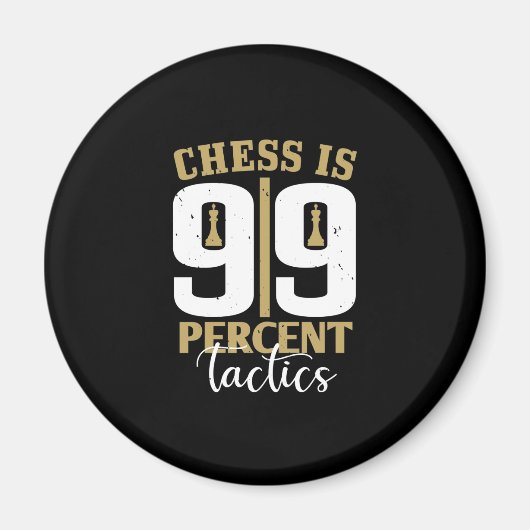 チェスは99%の戦術 マグネット (正面)