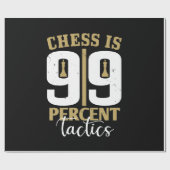 チェスは99%の戦術 ラッピングペーパー (フラット)