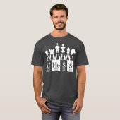 チェスは、シーツギフトに周期表要素を設定する Tシャツ (正面フル)