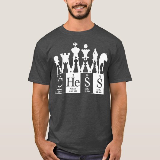 チェスは、シーツギフトに周期表要素を設定する Tシャツ (正面)