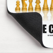 チェスをする人がない駒あって下さい マウスパッド (コーナー)