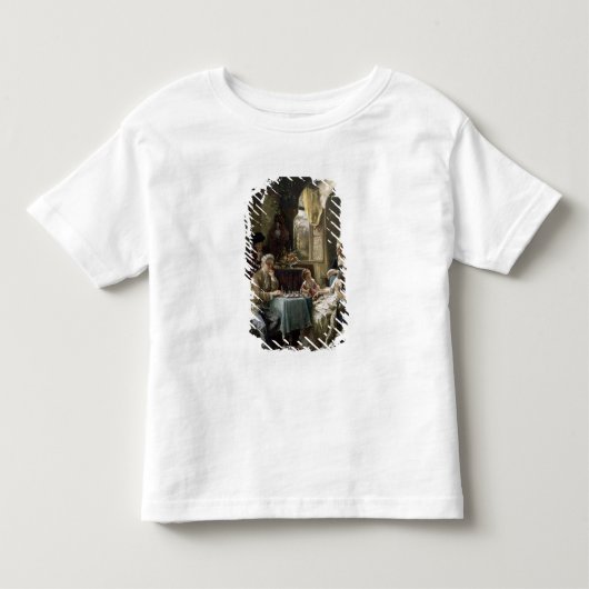 チェスをする人、1887 2 トドラーTシャツ (正面)