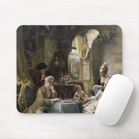 チェスをする人、1887 2 マウスパッド (マウス)