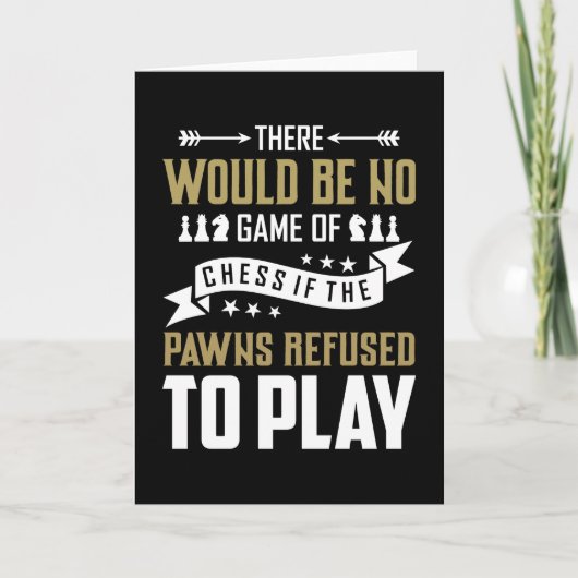 チェスをプレイする カード (正面)