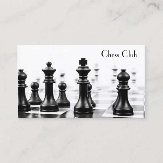 チェスカッコいいボードのピース写真 – 名刺 (正面)