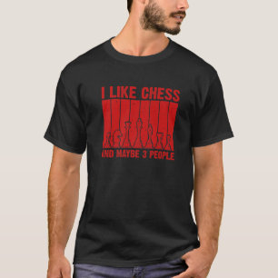 チェスカッコいい愛好家アー男性へト女性ボードゲームチェ Tシャツ