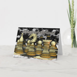 チェスカードの勝利のお祝い カード