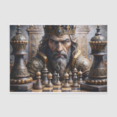 チェスキングポートレート切り離し 薄葉紙 (正面)