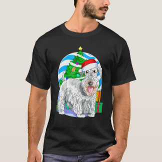 チェスキーテリアドッグサンタクリスマスツリーデコール Tシャツ