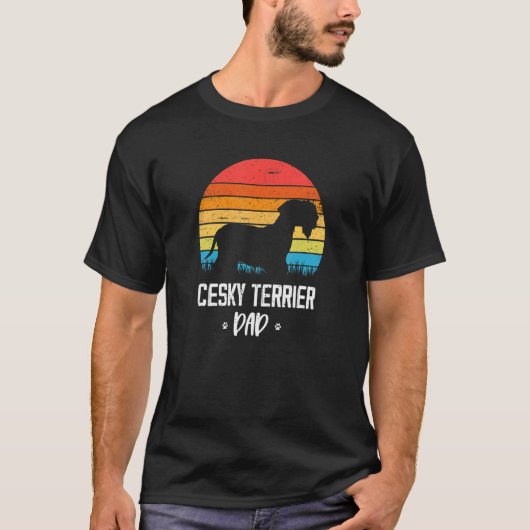 チェスキーテリアパパレトロ Tシャツ (正面)