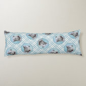 チェスキー絵を描テリアのかわいいオリジナルペットドッグアート ボディピロー (裏面)