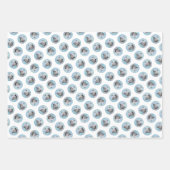 チェスキー絵を描テリアのかわいいオリジナルペットドッグアート ラッピングペーパーシート (正面2)