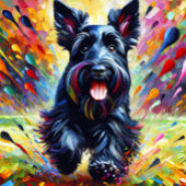 チェスキー・テリアの肖像 アクリルアートプリント 犬 ジグソーパズル