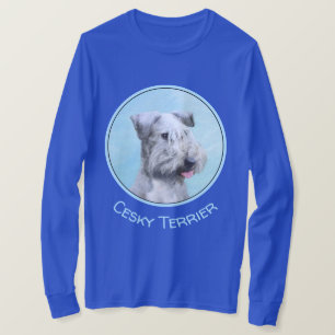 チェスキー·テリ絵画アーズ-かわいいオリジナルの犬のアート Tシャツ
