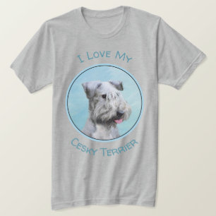 チェスキー・テ絵画リアーズ – かわいいオリジナルのドッグアート Tシャツ