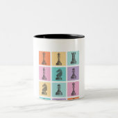 チェスギフト |チェスの駒が大好き ツートーンマグカップ (中央)