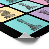 チェスギフト |チェスの駒が大好き ポスター (角)