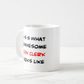 チェスクの素晴らし事務員 コーヒーマグカップ (正面左)