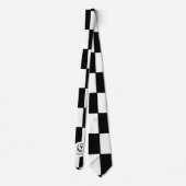 チェスクラブ名前をカスタムするイニシャル ネクタイ (裏面)