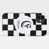 チェスクラブ名前をカスタムするイニシャル Case-Mate iPhoneケース (裏面(横))