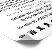 チェスクラブ広告ズ ポスター (角)