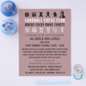 チェスクラブ広告フライヤー チラシ (シングル)