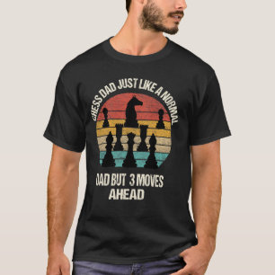 チェスクール恋人アートフォーパパメンズファーザーノベルティ Tシャツ