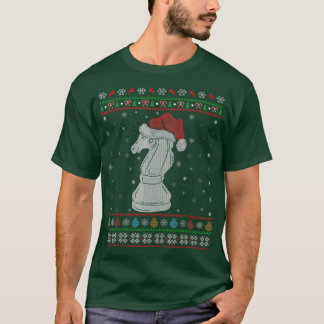 チェスゲームオーバークリスマスライトサンタチェス醜いChri Tシャツ