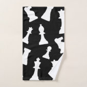 チェスゲームピースデザイン バスタオルセット (ハンドタオル)