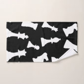 チェスゲームピースデザイン バスタオルセット (ハンドタオル)