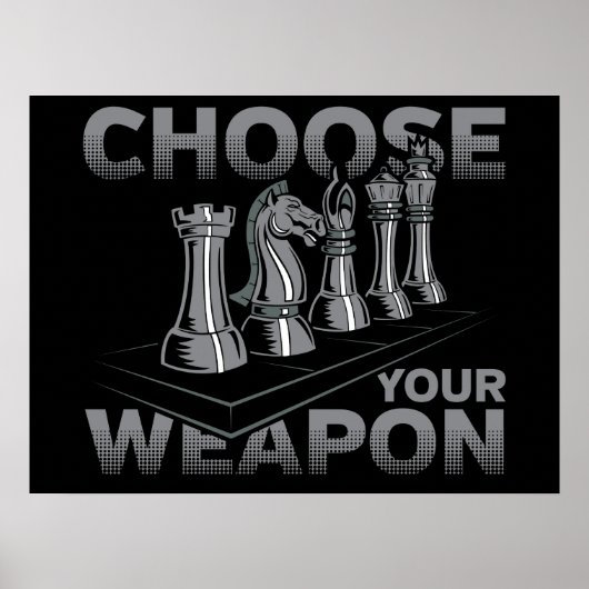 チェスゲーム武器を選択 ポスター (正面)