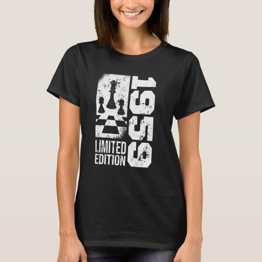 チェスゲーム1959誕生日チェス片将棋士 Tシャツ (正面)