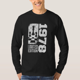 チェスゲーム1978誕生日チェス片将棋士 Tシャツ