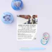 チェスゲーム，チェスクラブ広告ズフライヤー チラシ (シングル)