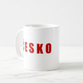 チェスコチェコ コーヒーマグカップ (正面左)