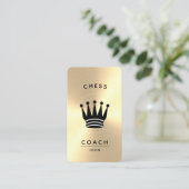 チェスコーチのフェイク金ゴールド 名刺 (スタンド正面)