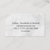 チェスコーチキングメタリックシルバーフェイク 名刺 (裏面)