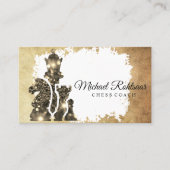 チェスコーチキングメタリック金ゴールド フェイク 名刺 (正面)