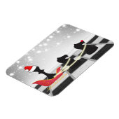 チェスサンタクロースとトナカイのクリスマス マグネット (左側)